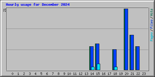 Hourly usage for December 2024